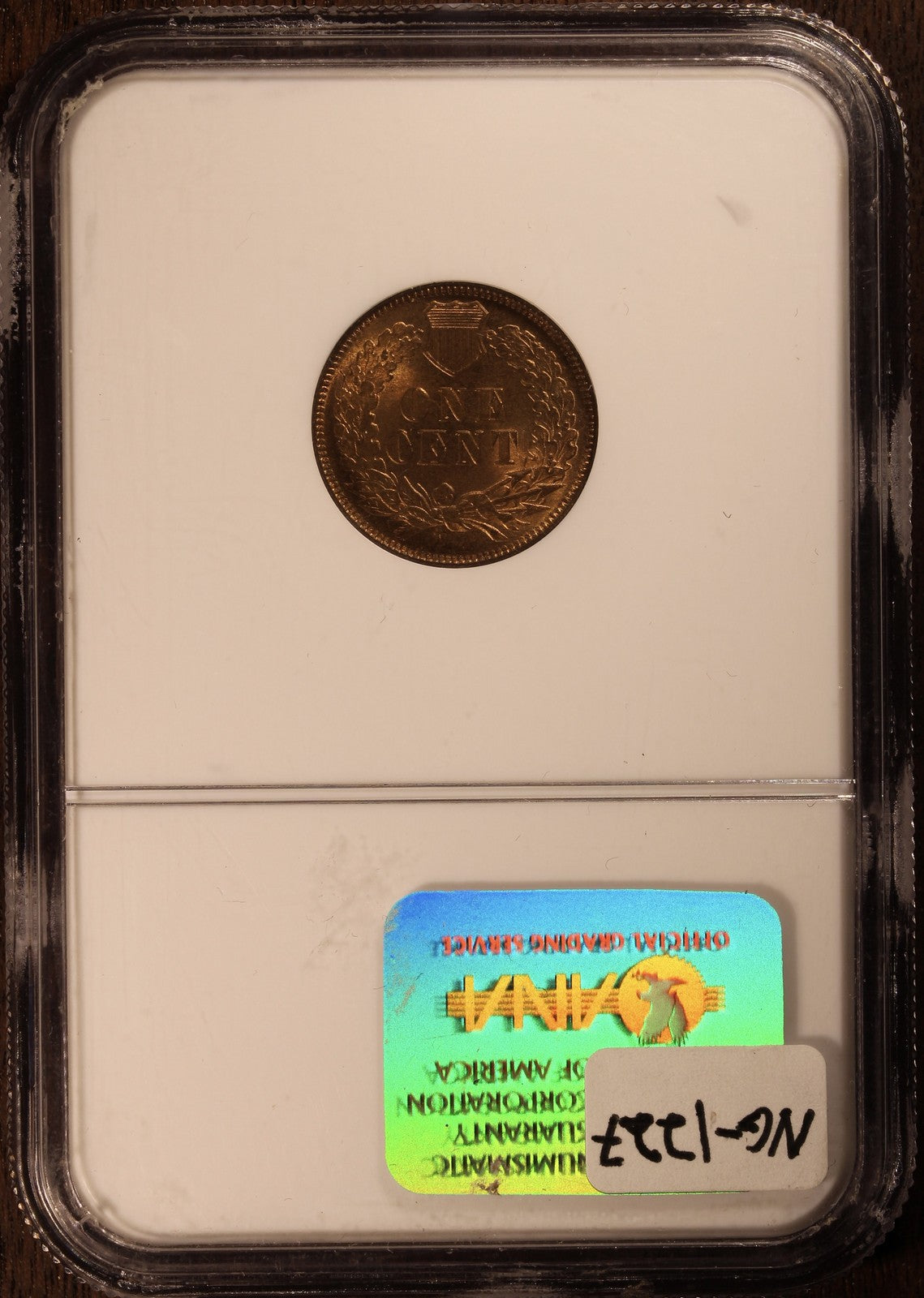 1874 (MS65RB CAC) Indian Head Cent 1C NGC - Gem Quality