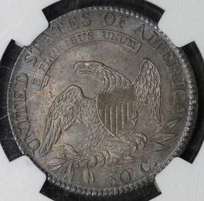 1818/7 (MS64) Capped Bust Half Dollar 50C NGC - Large 8, O-101A