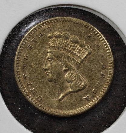 1861 Gold One Dollar G$1 AU