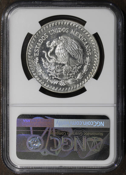 1984-Mo (MS63PL) Mexico 1 oz Silver Libertad Onza NGC - RARE Prooflike