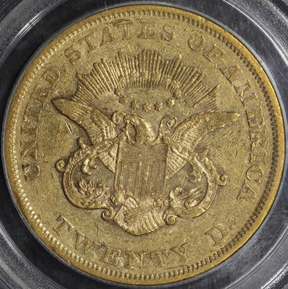 1859 (XF45) Liberty Head Gold Double Eagle $20 PCGS - Type 1 $20