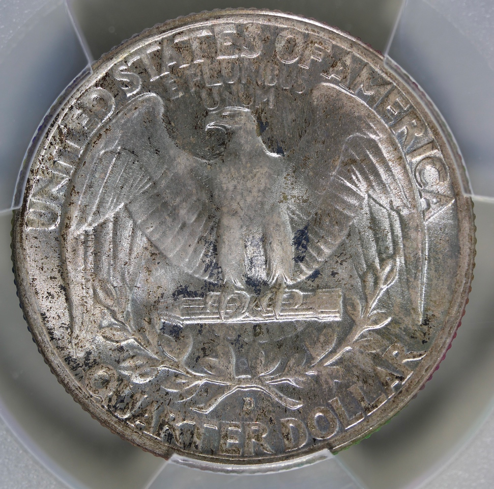 1940-D Washington Quarter 25c - PCGS MS65 - Nicely Toned!