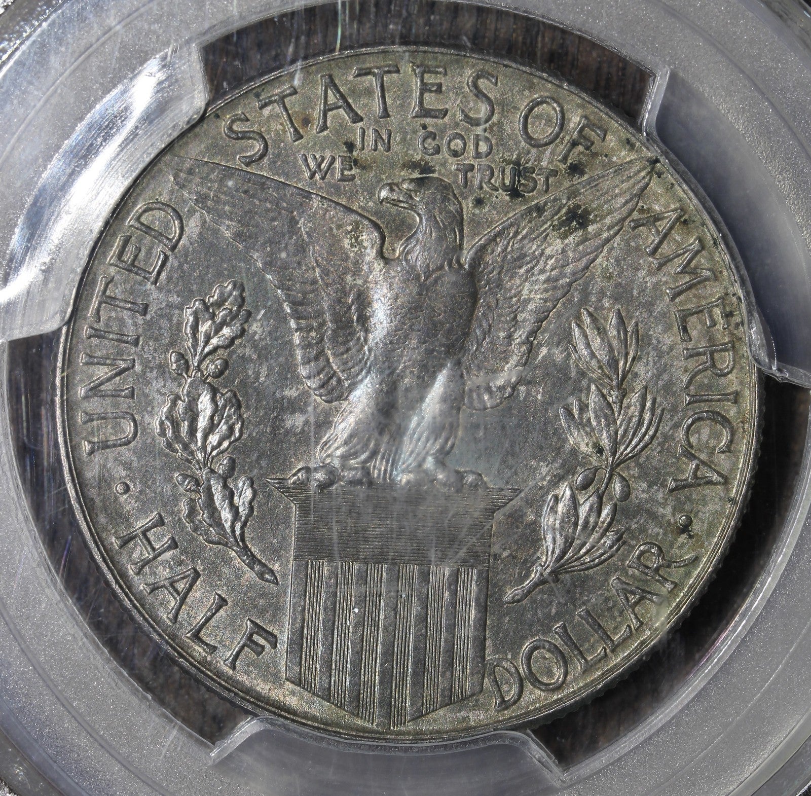 1915-S (MS63) Panama Pacific Commemorative Silver Half Dollar 50C PCGS - Toned