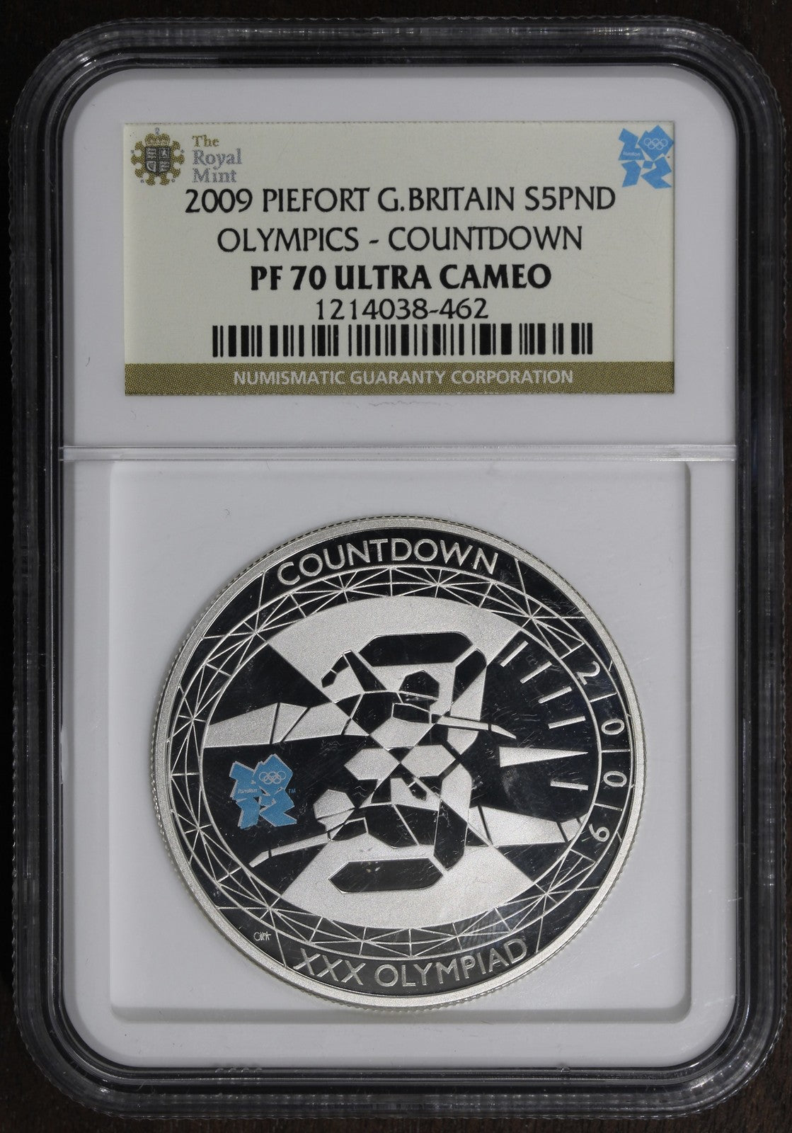 2009 (PF70 ULTRA CAMEO) Proof Great Britain Piefort 5 Pounds - Olympics 1
