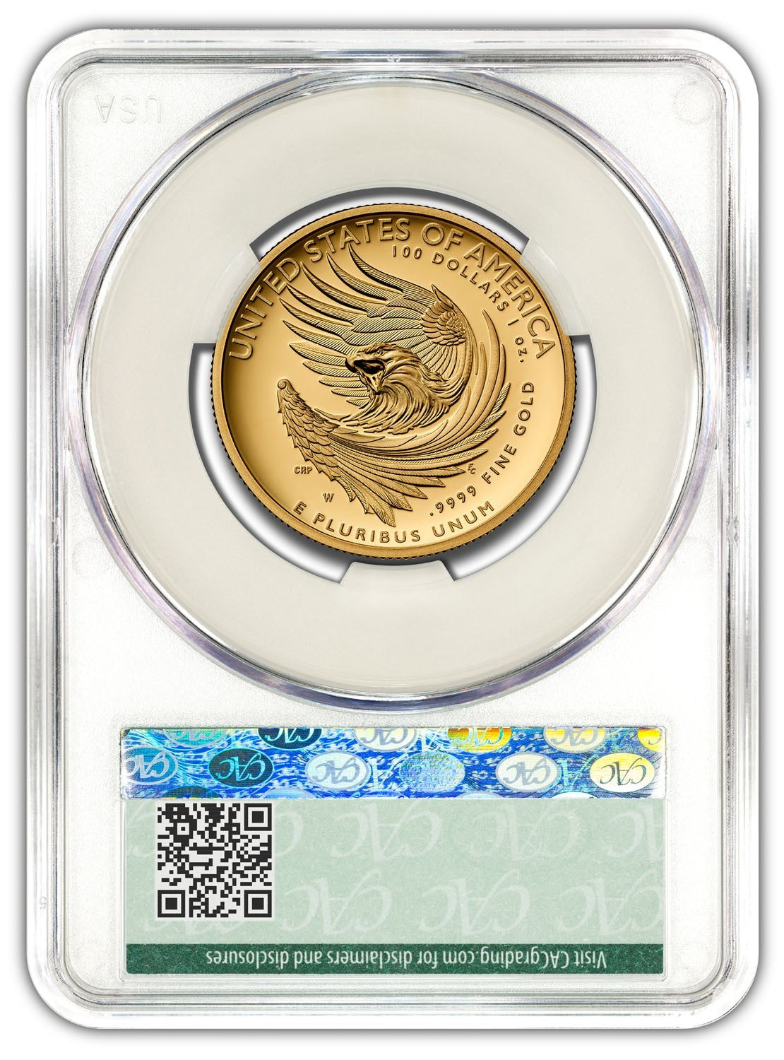 2025-W (PR70DCAM) 1 oz High Relief Gold American Liberty $100 Coin CACG FDOD
