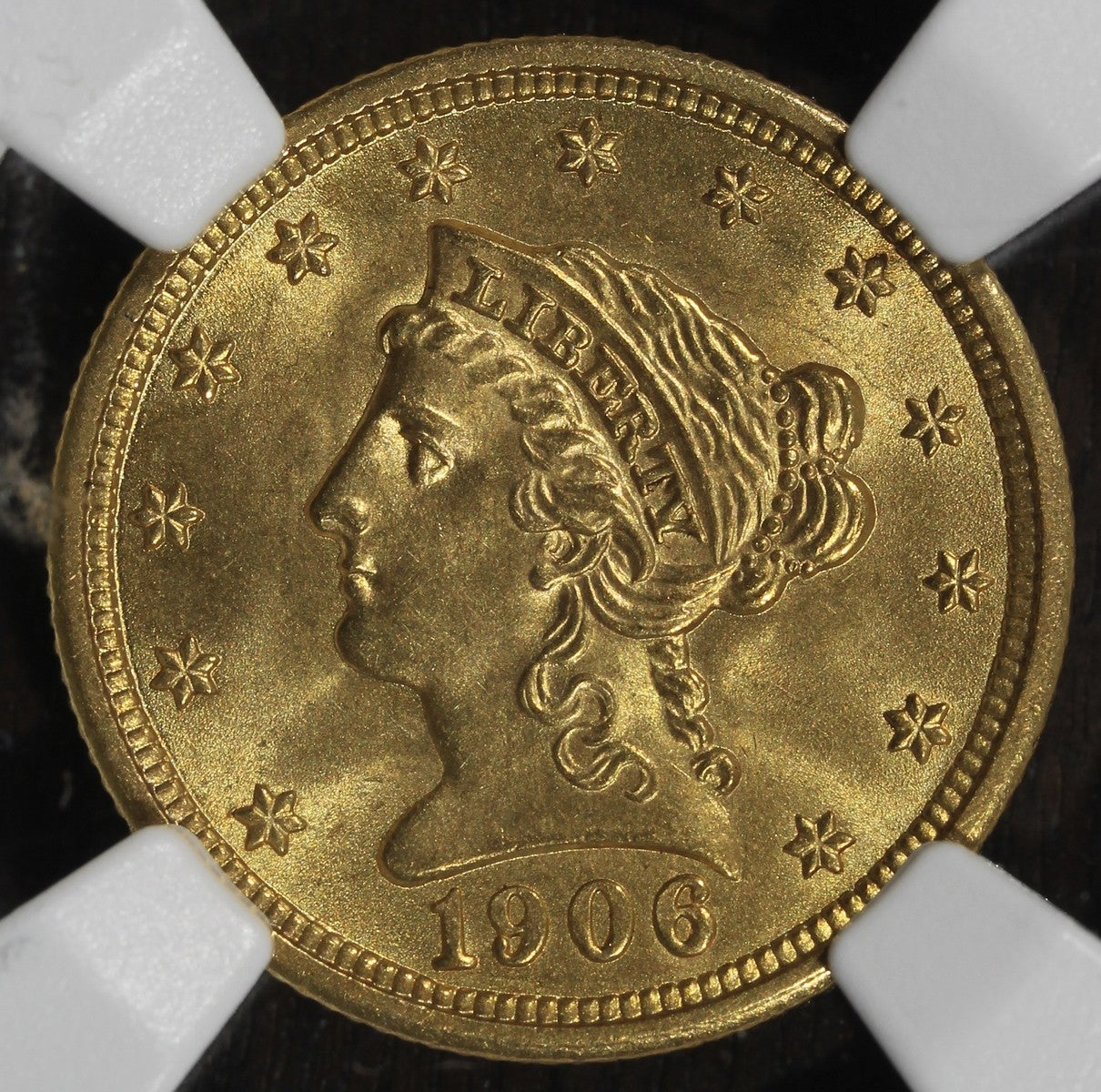 1906 (MS66 CAC) Liberty Head Gold Quarter Eagle $2.50 NGC