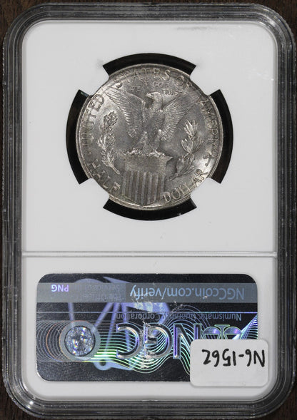 1915-S (MS64) Panama Pacific Commemorative Silver Half Dollar 50C NGC