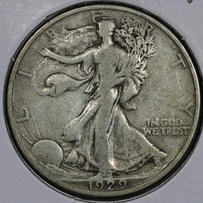 1929-S Walking Liberty Half Dollar 50C VF - Nice