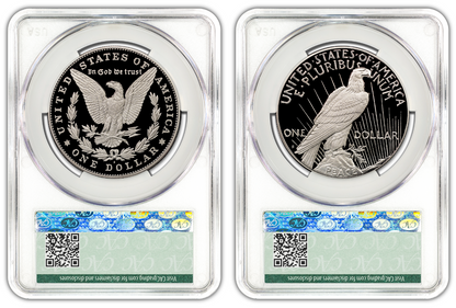 2025-S (PR70) Proof Morgan & Peace Silver Dollar (2 Coin Set) CAC Adv AD Presale