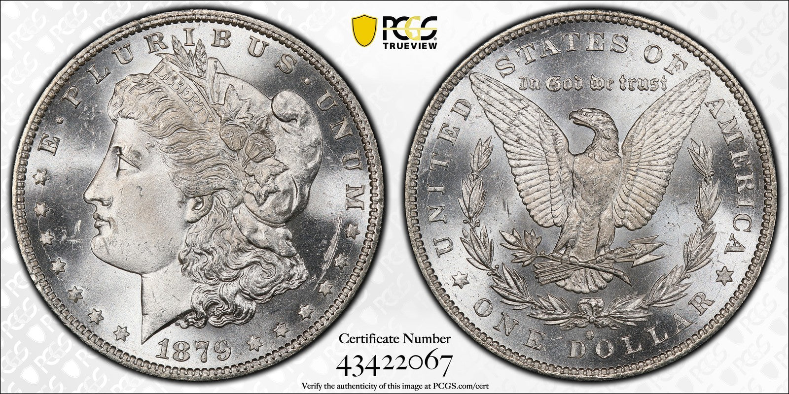 1879-O (MS64) Morgan Silver Dollar $1 PCGS - Key Date