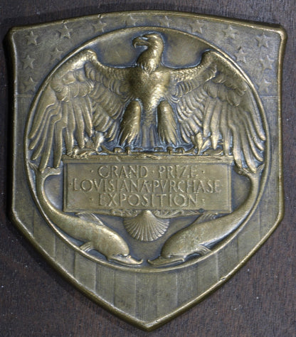 1904 Louisiana Purchase Exposition Shield Commemorative medal Grand Prize