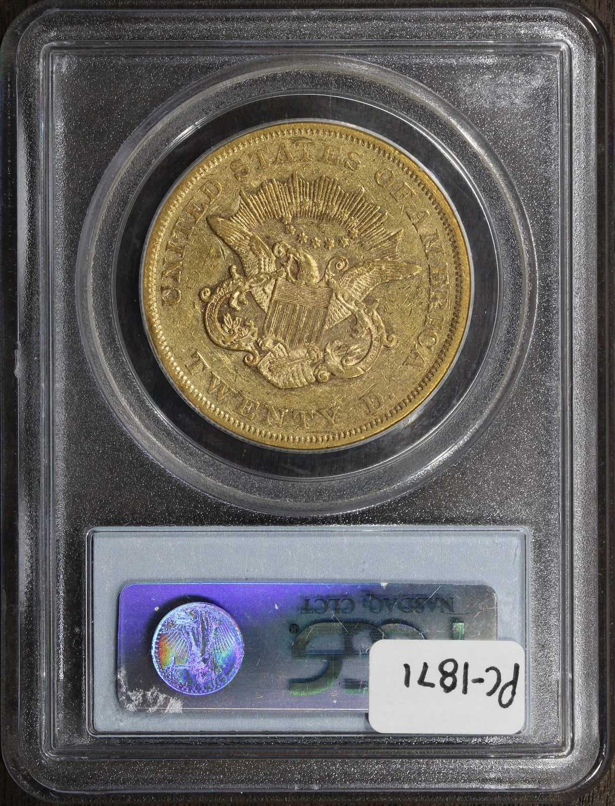 1859 (XF45) Liberty Head Gold Double Eagle $20 PCGS - Type 1 $20