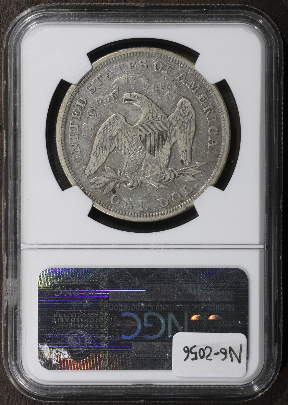 1872 (VF20) Seated Liberty Dollar $1 NGC