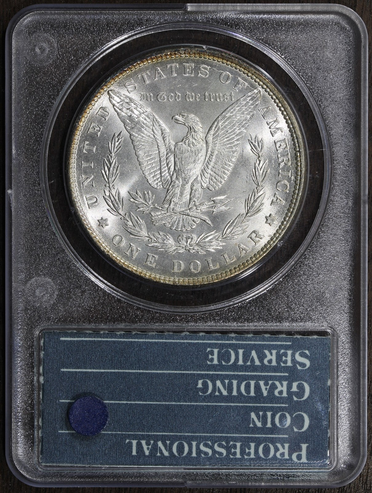 1887 (MS64 CAC) Morgan Silver Dollar $1 PCGS Rattler