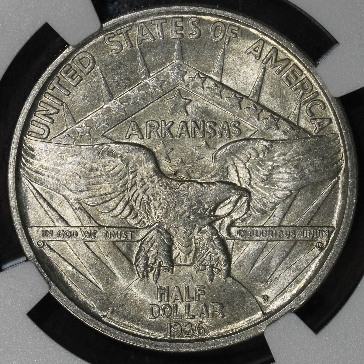1936-D (MS65) Arkansas Commemorative Silver Half Dollar 50C NGC