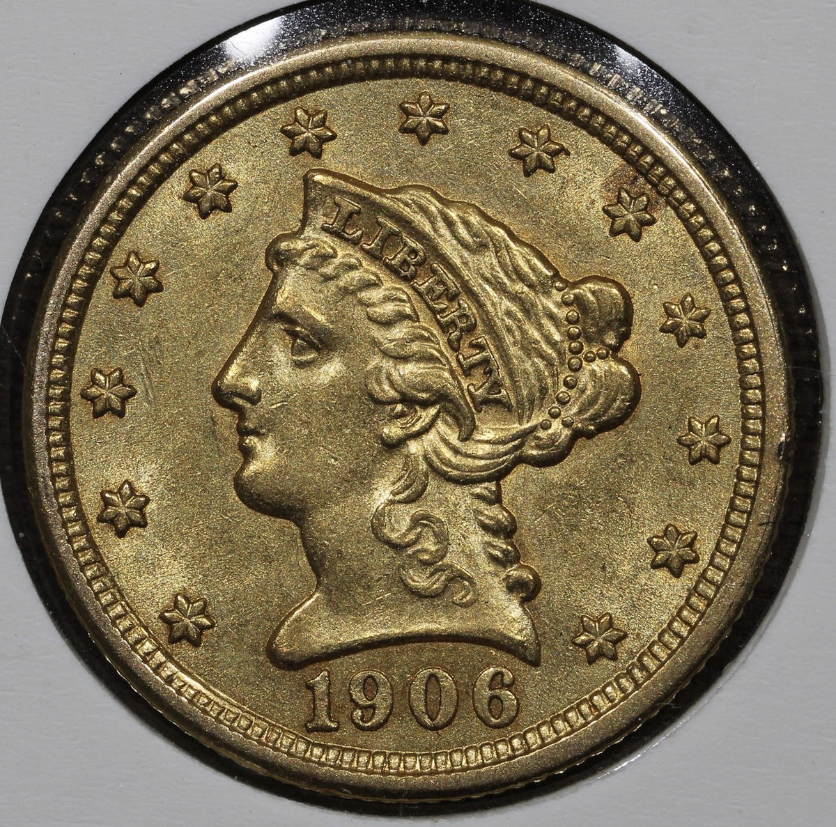 1906 Liberty Head Gold Quarter Eagle $2.50 - BU Uncirculated