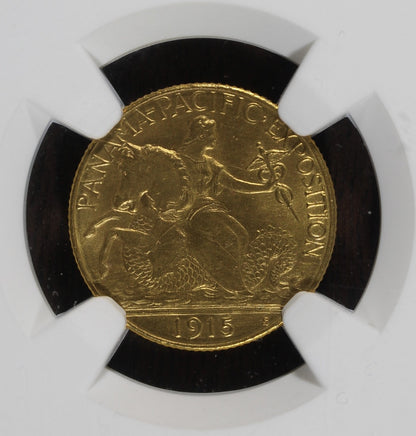 1915-S (MS64 CAC) Panama Pacific Commemorative Quarter Eagle $2.50 NGC