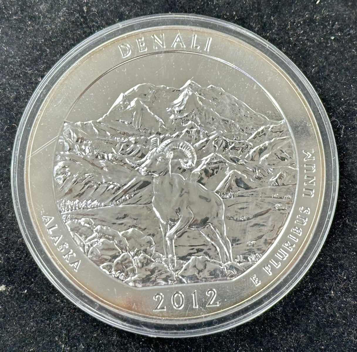 2012 5 oz Silver America the Beautiful Quarter - Denali