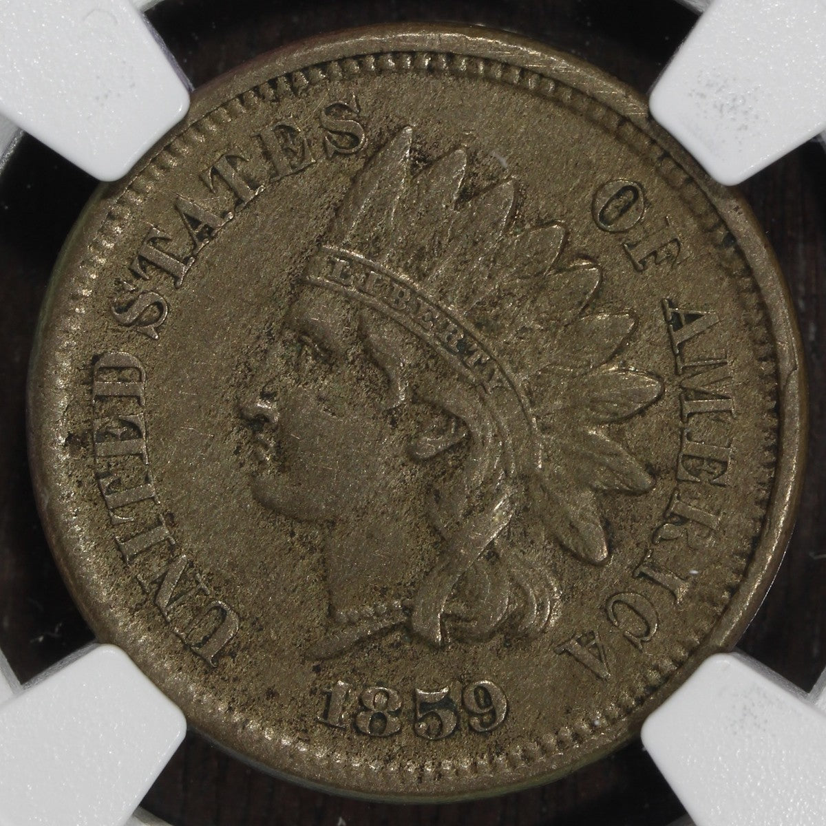 1859 (AU55) Indian Head Cent 1C NGC - First Year