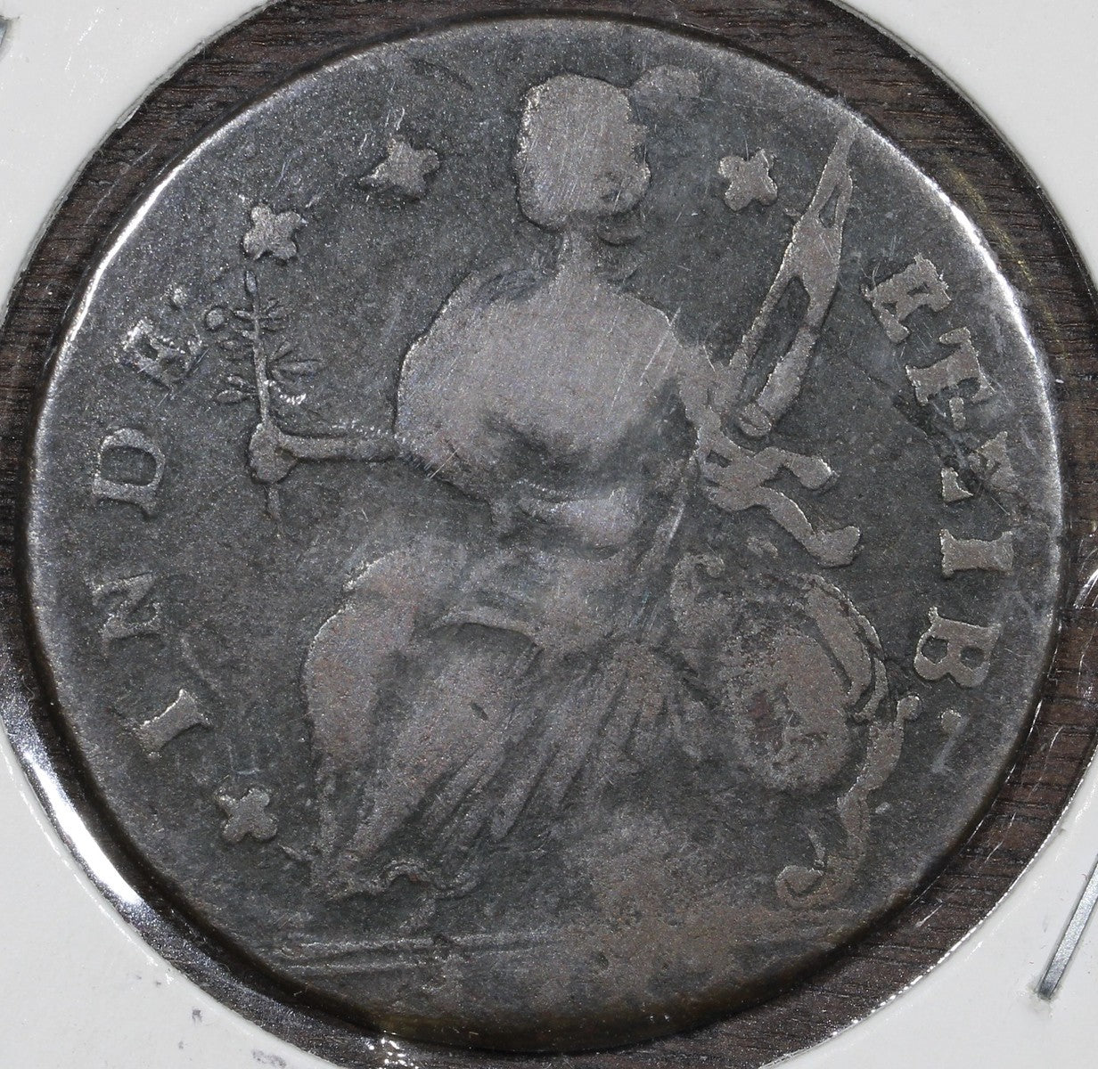 1787 Connecticut Copper - Draped Bust Left Miller 19 VF - Colonial Issue