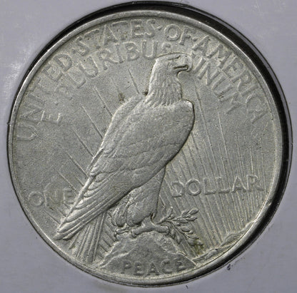 1923 Peace Dollar $1 - Whisker Cheek VAM Top 50 AU