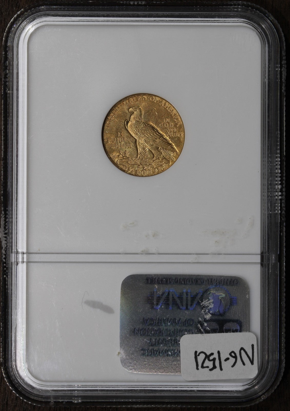 1929 (MS63) Indian Head Gold Quarter Eagle $2.50 NGC - Scarce Holder