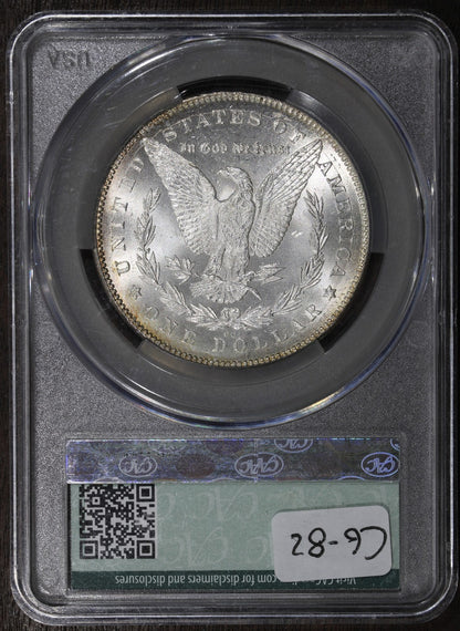 1878-CC (MS63 CAC) Morgan Silver Dollar $1 CACG