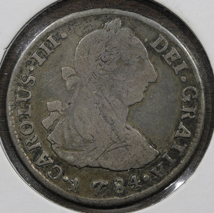 1784-Pts Bolivia 2 Reales 2R Potosi Mint - F/VF Fine / Very Fine