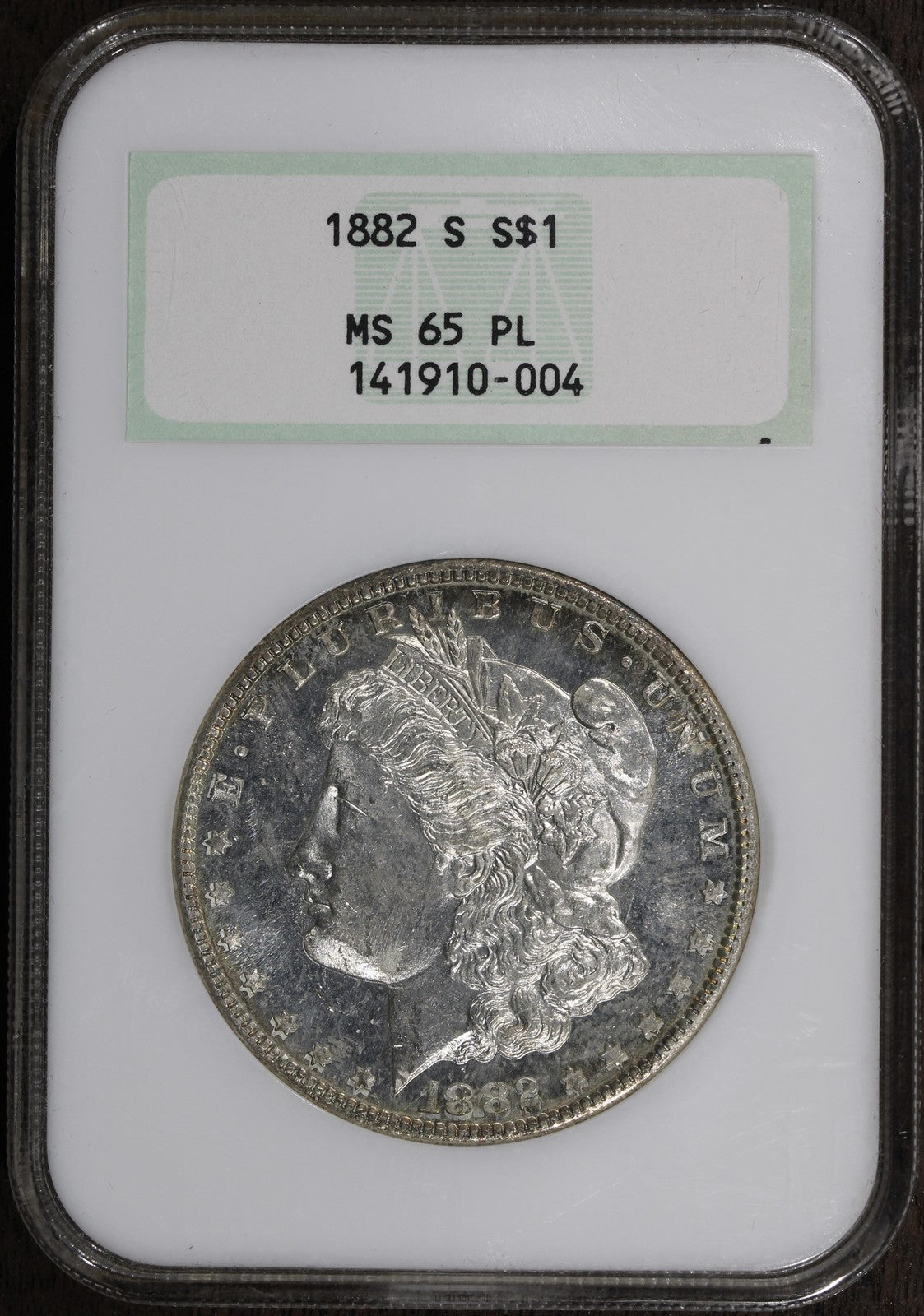 1882-S (MS65PL) Morgan Silver Dollar $1 NGC Fatty OH - Stunning PL