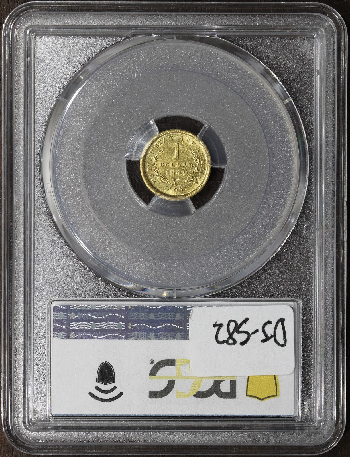 1849-O (MS61) Type 1 Liberty Head Gold Dollar $1 PCGS - New Orleans Mint