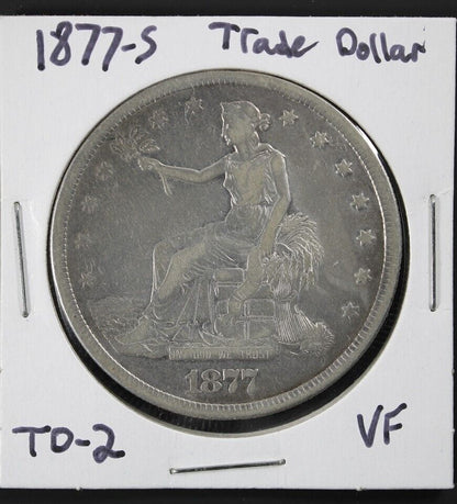 1877-S Trade Silver Dollar $1 - VF