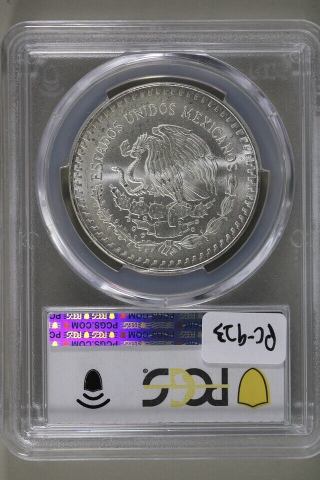 1988-Mo Mexico 1 oz Onza Silver Libertad PCGS MS66