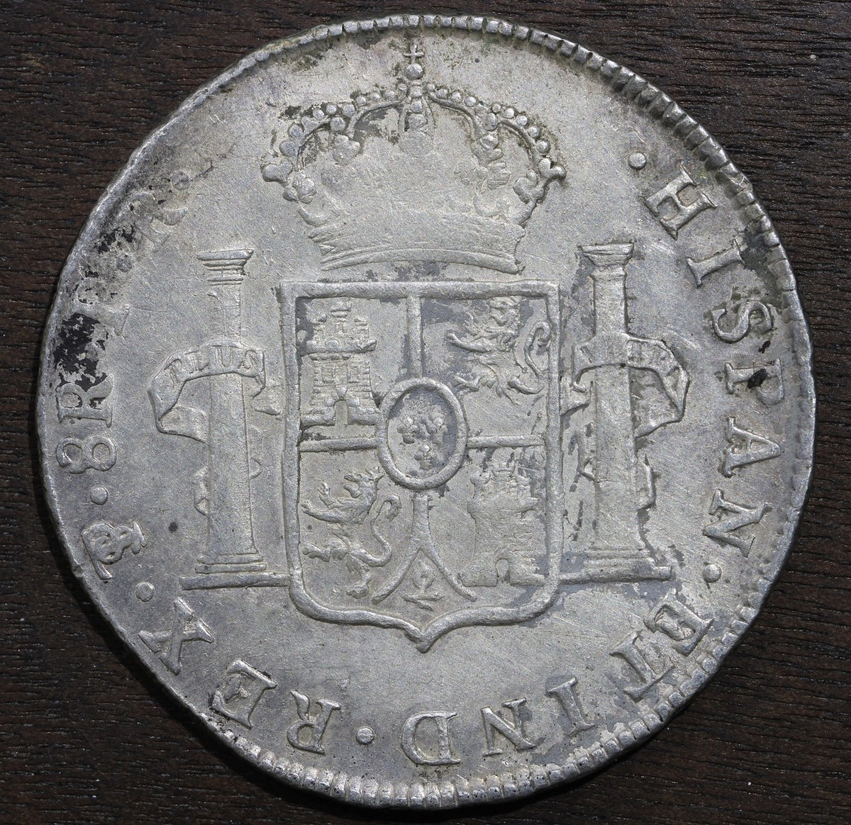 1790-Pts Spanish Empire Bolivia Silver Colonial 8 Reales 8R - Potosi Mint XF