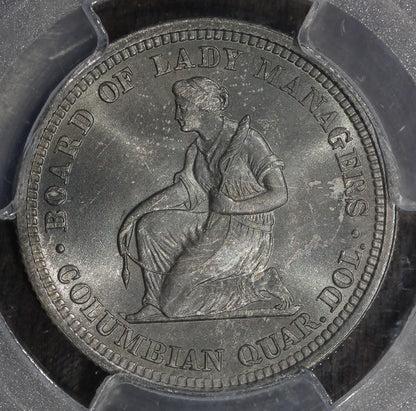 1893 (MS66+ CAC) Isabella Quarter 25C PCGS - Commemorative Gem