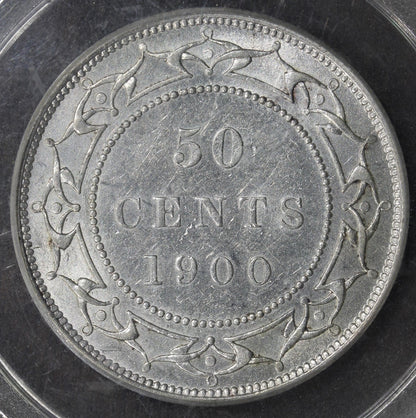1900 (AU50) Newfoundland Canada Half Dollar 50C PCGS OGH
