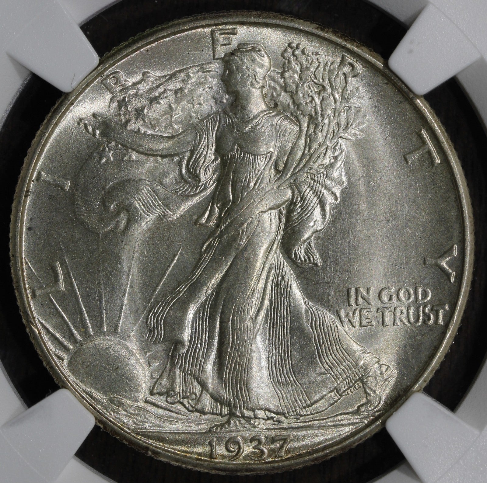 1937-D (MS64 CAC) Walking Liberty Half Dollar 50C NGC