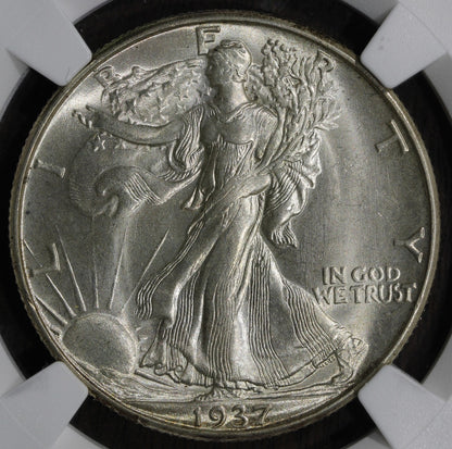 1937-D (MS64 CAC) Walking Liberty Half Dollar 50C NGC