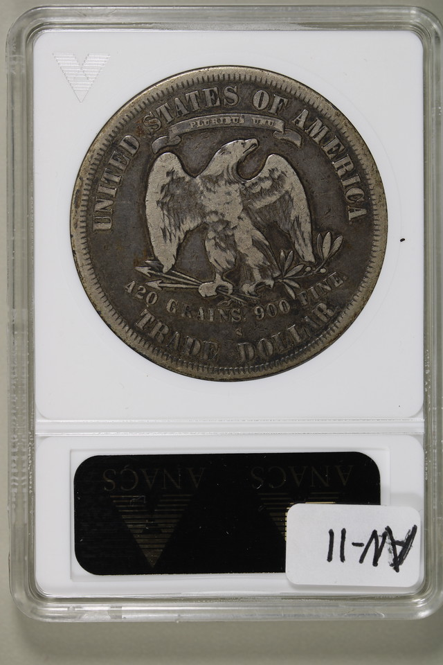 1877-S Trade Silver Dollar T$1 - ANACS VF20