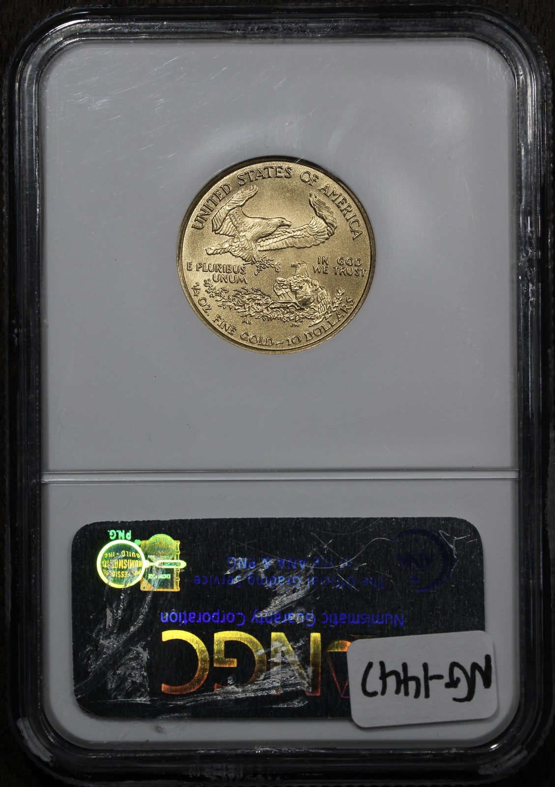 2007 (MS70) 1/4 oz American Gold Eagle Early Release $10 NGC
