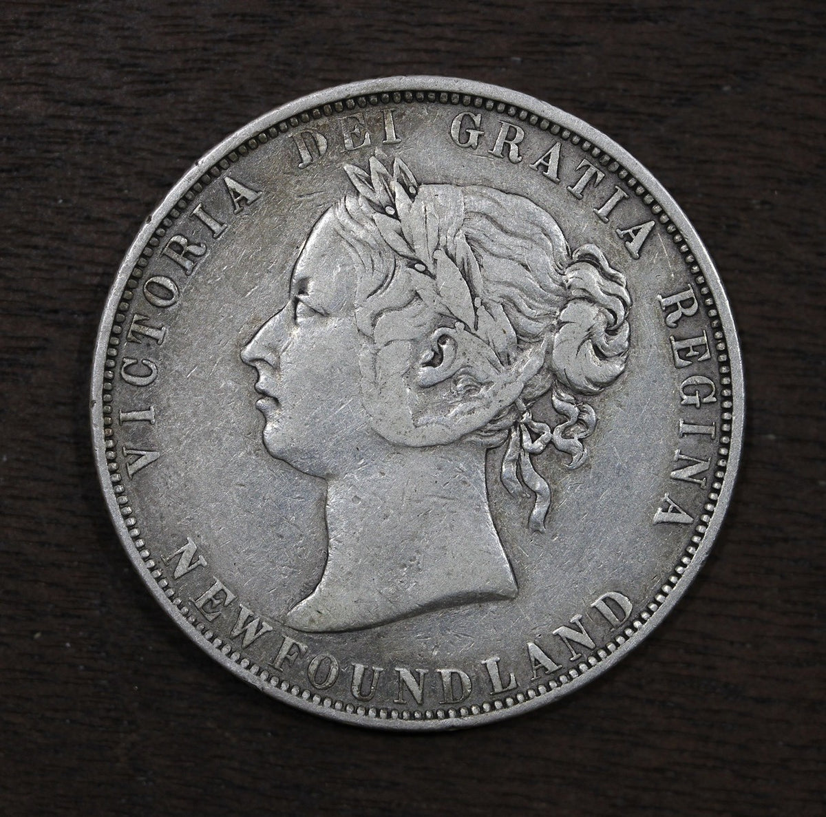 1898 Newfoundland Canada Silver 50 Cents - Queen Victoria Portrait