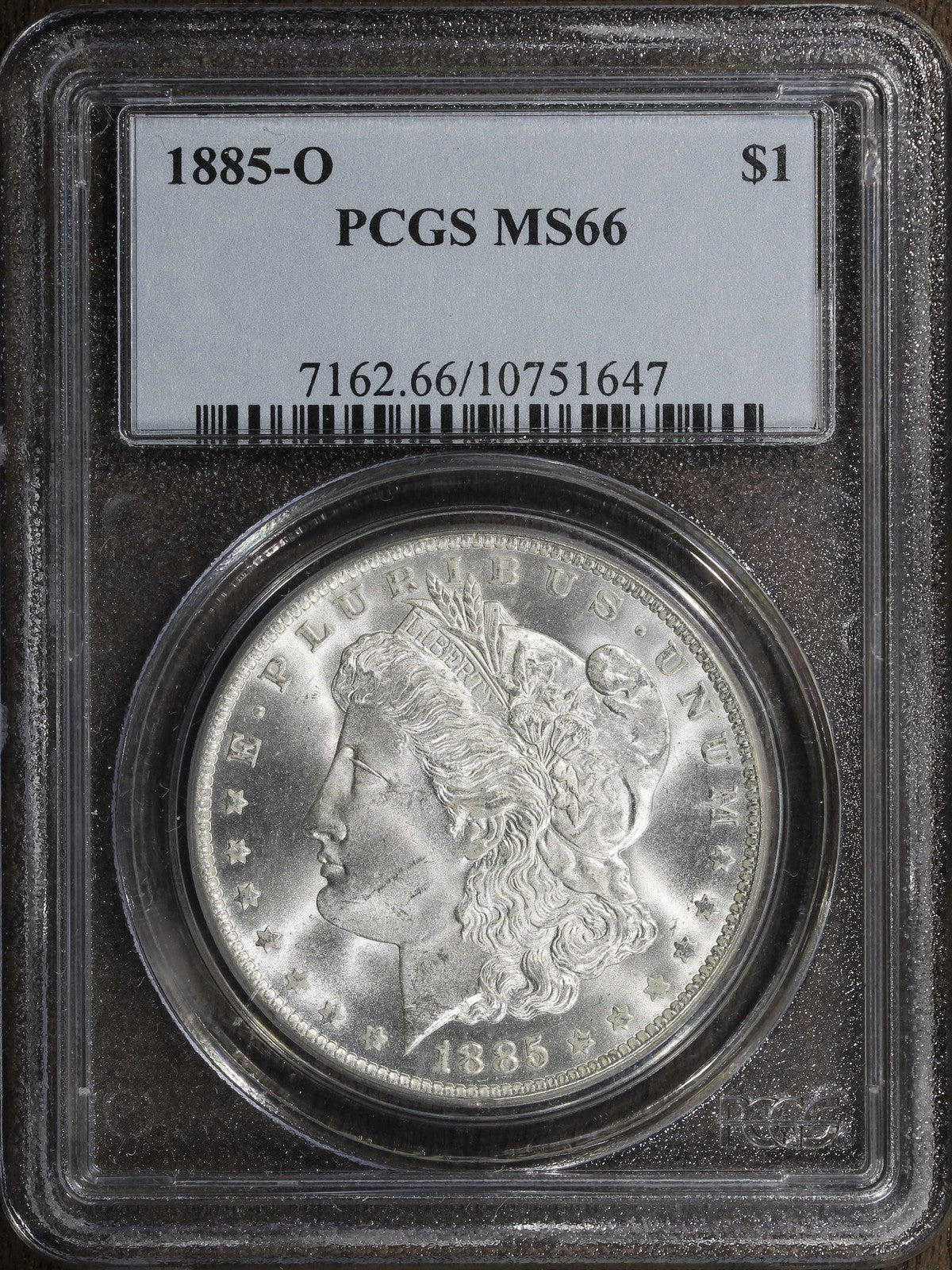 1885-O (MS66) Morgan Silver Dollar $1 PCGS - Blast White Gem
