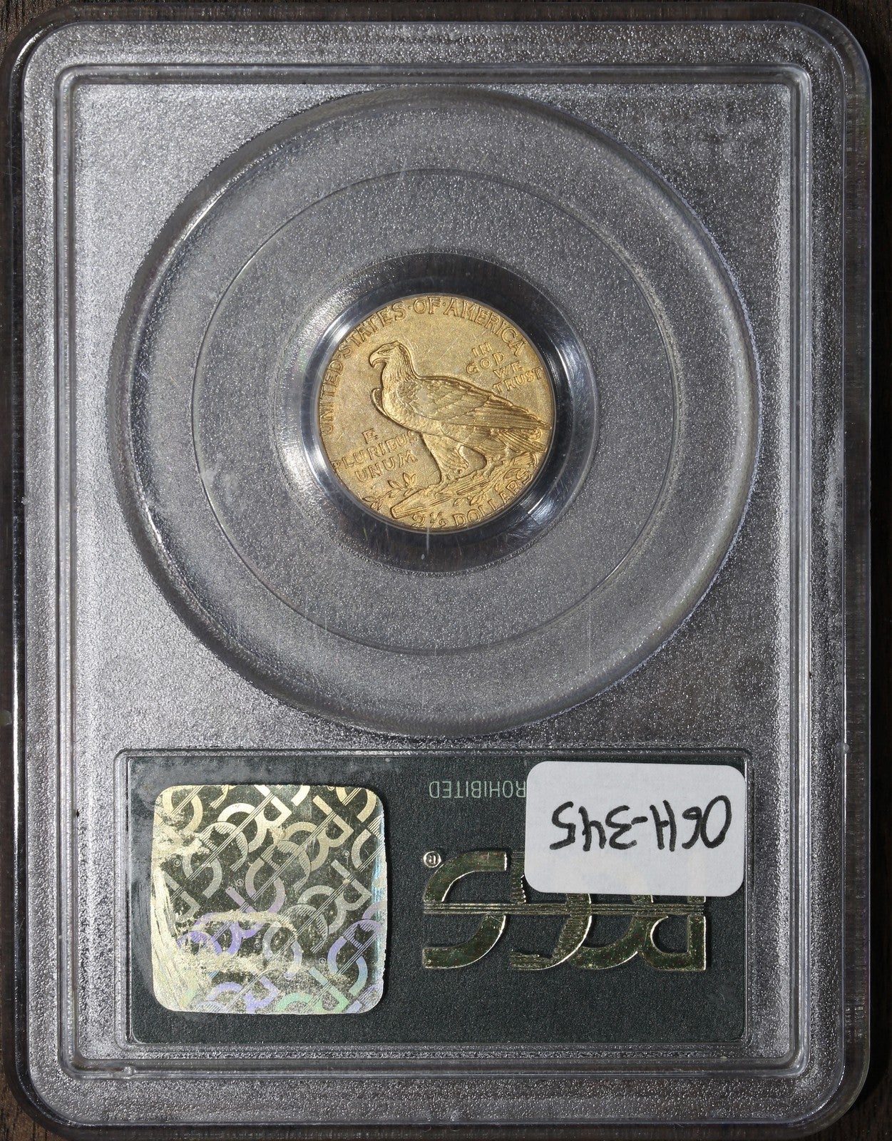 1910 (MS63 CAC) Indian Head Gold Quarter Eagle $2.50 PCGS OGH