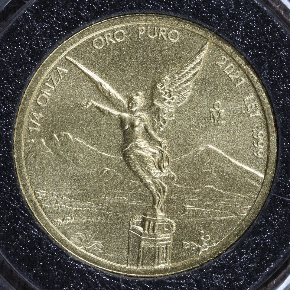 2021-Mo Mexico 1/4 oz Gold Libertad BU - Quarter Ounce