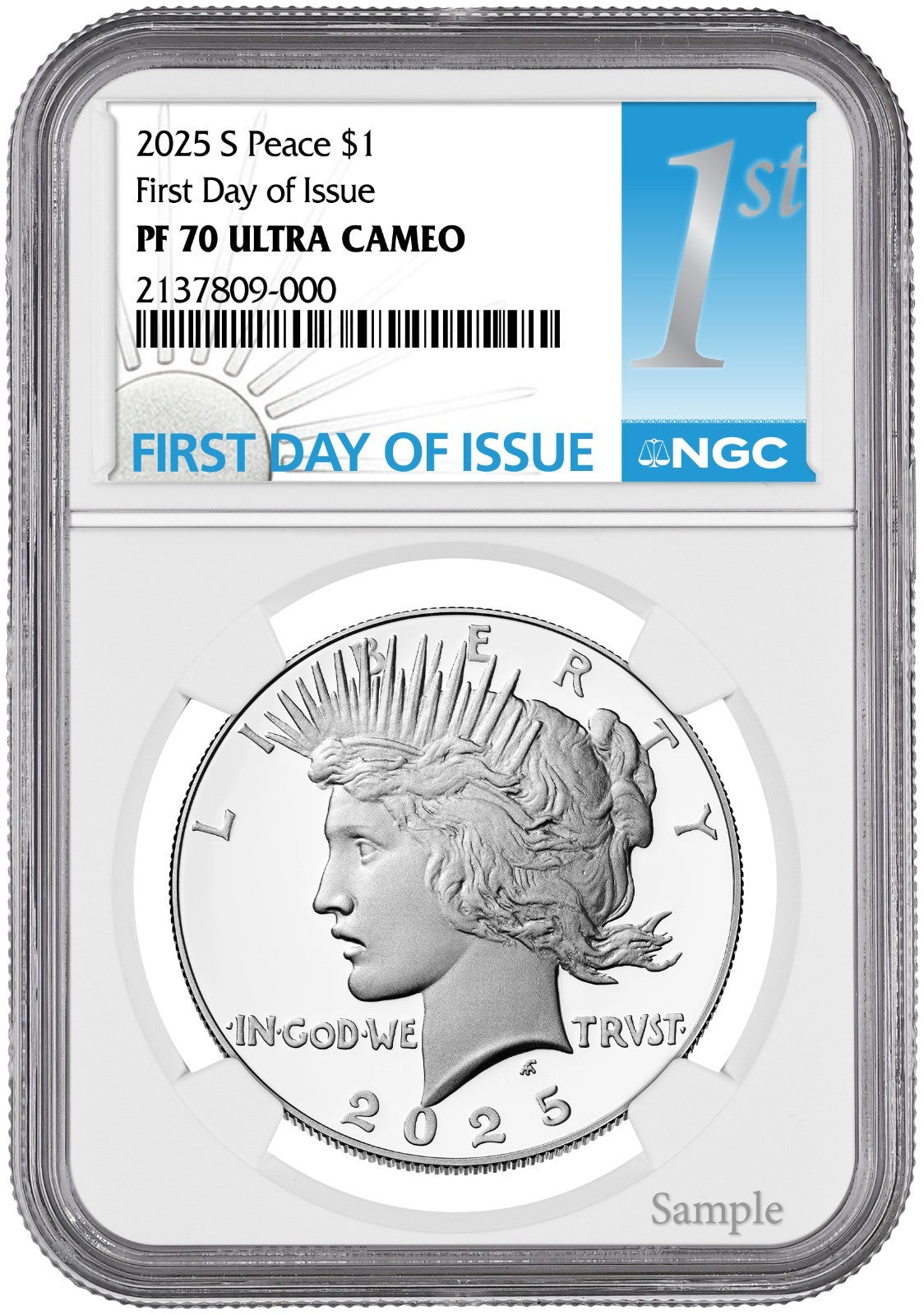2025-S (PF70) Proof Morgan & Peace Silver Dollar (2 Coin Set) FDOI NGC Presale