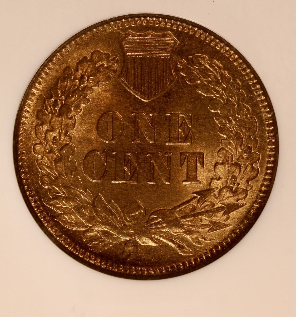 1874 (MS65RB CAC) Indian Head Cent 1C NGC - Gem Quality