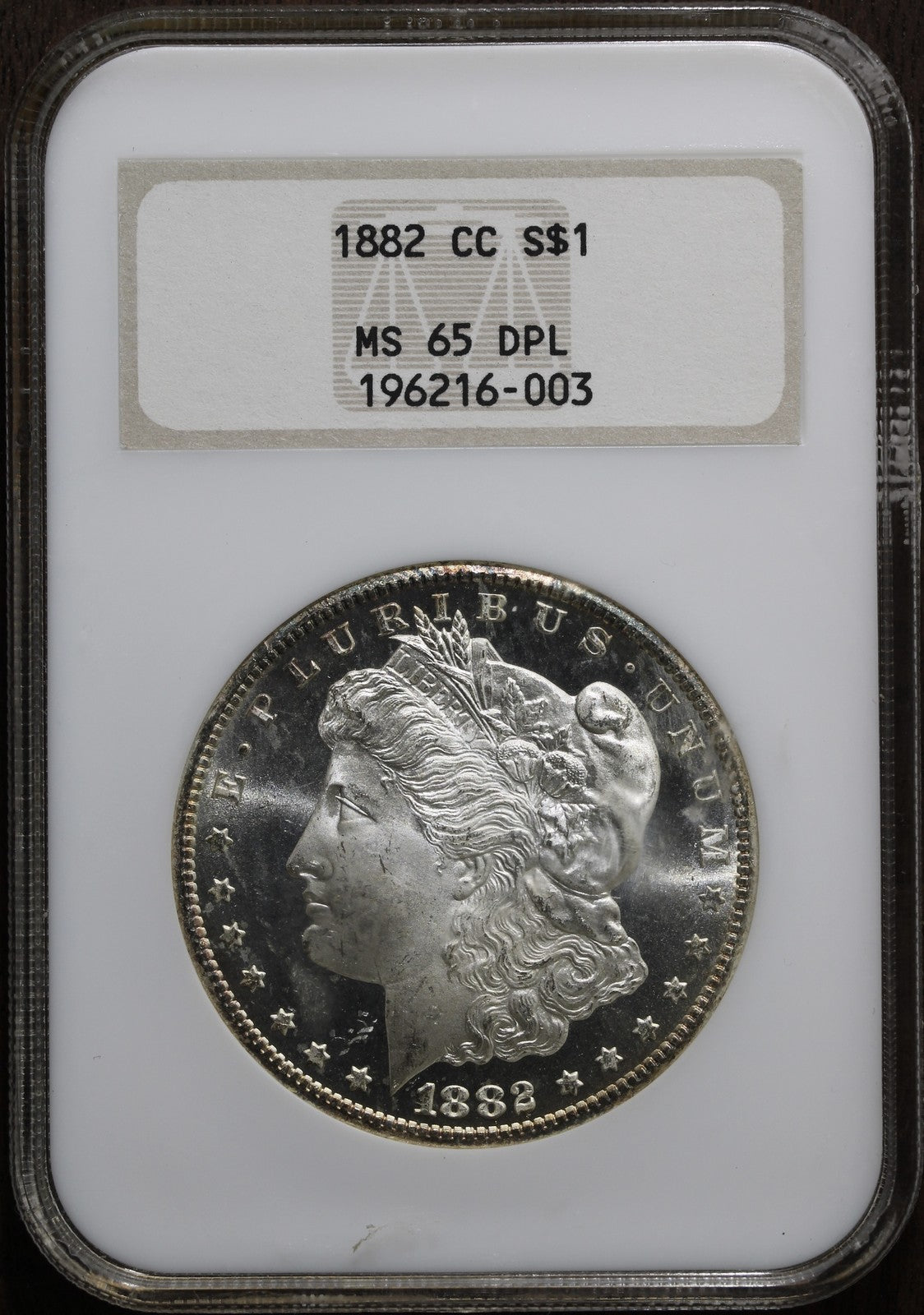 1882-CC (MS65 DMPL) Morgan Silver Dollar $1 NGC - Old Holder Fatty