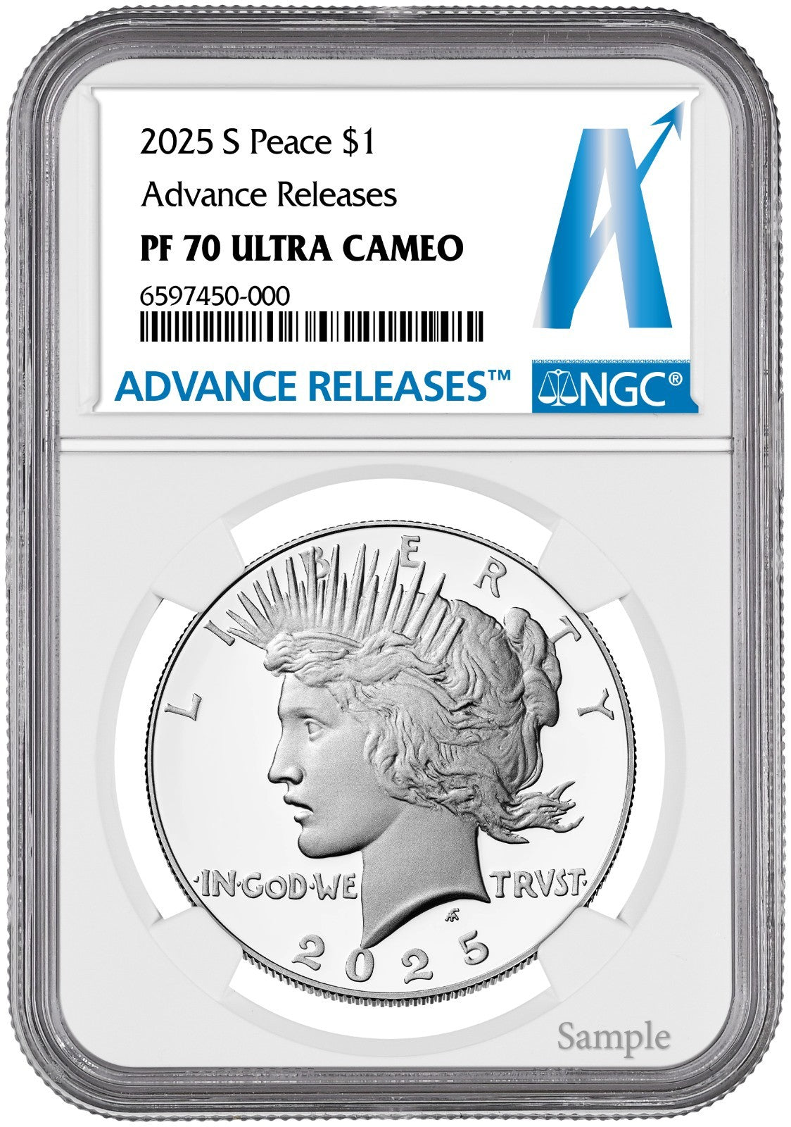 2025-S (PF70) Proof Morgan & Peace Silver Dollar (2 Coin Set) Adv AR NGC Presale