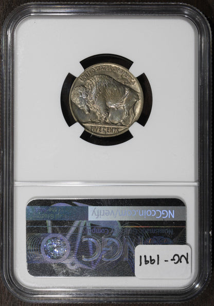 1916 (AU58) Buffalo Nickel 5C NGC - Early Date, Nice Color