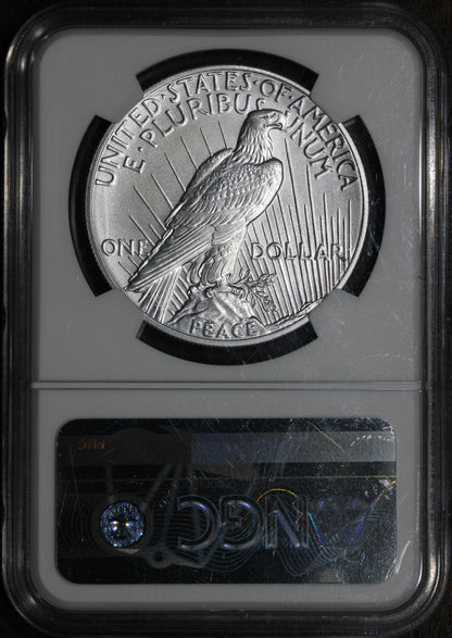 2021-P (MS70) Morgan and Peace Dollar $1 2 Coin Set NGC FDOI - Mercanti Signed