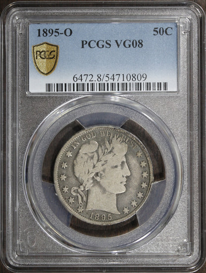 1895-O (VG08) Barber Half Dollar 50C PCGS